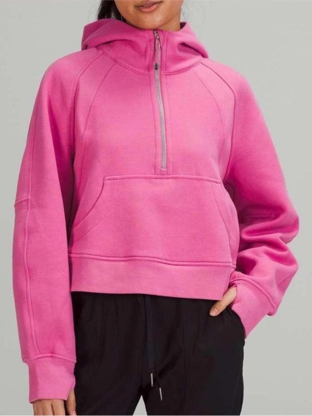 Lululemon Pink Blossom Scuba Half Zip